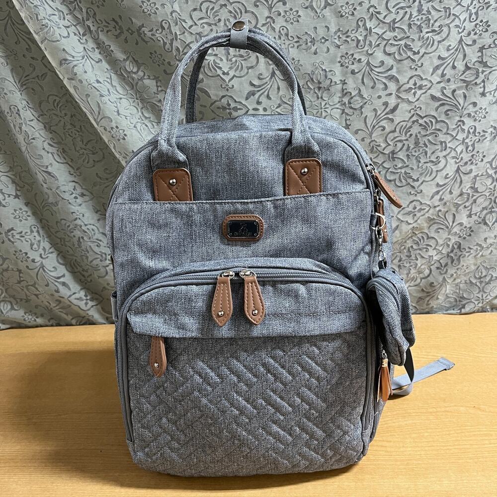 Dikaslon Diaper Bag Backpack Gray